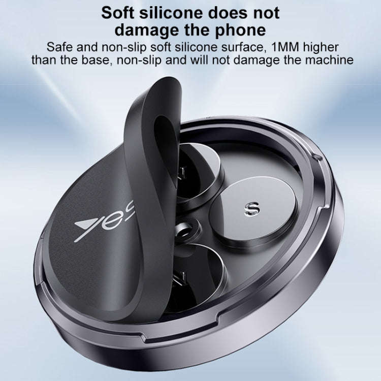 Yesido C211 Round Magnetic Car Holder(Black)