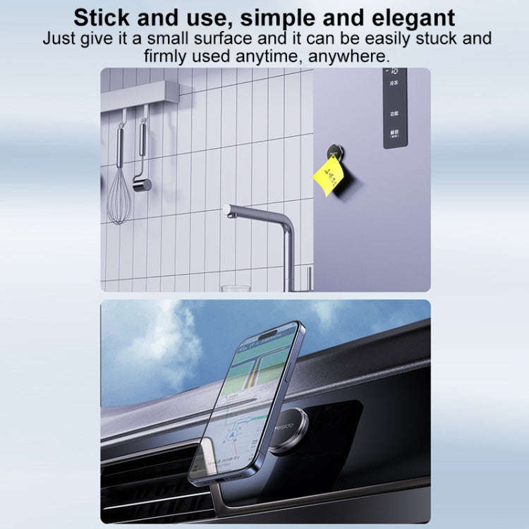 Yesido C211 Round Magnetic Car Holder(Black)