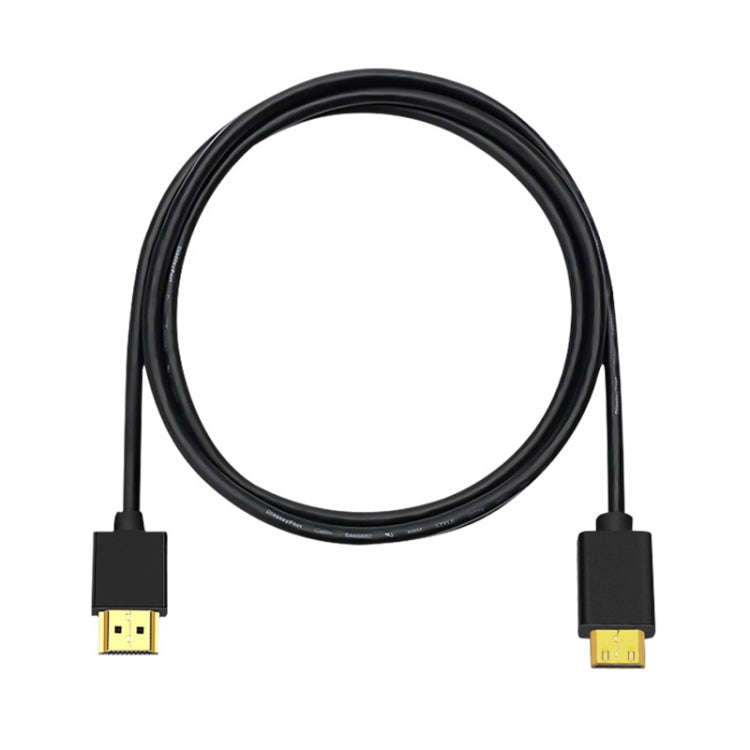 HDMI to Mini HDMI 4K UHD 18Gbps Video Connection Cable, Length:0.3m(Black)