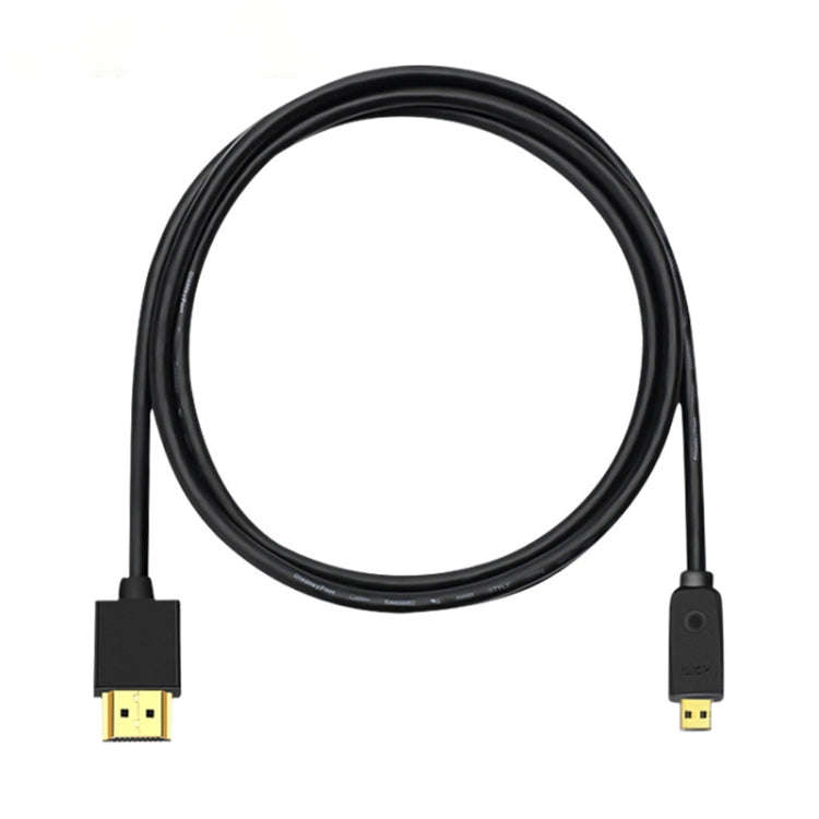 HDMI to Micro HDMI 4K UHD 18Gbps Video Connection Cable, Length:0.3m(Black)