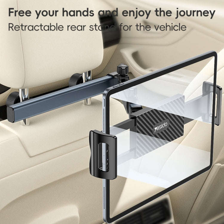Yesido C294 Telescopic Car Backrest Folding Holder(Black)