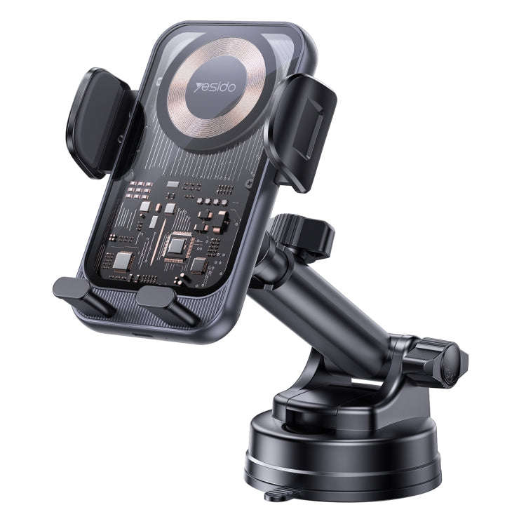 Yesido C307 15W Suction Cup Car Wireless Charging Holder(Black)