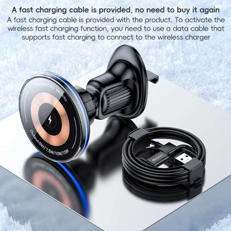 Yesido C308 15W Air Outlet Car MagSafe Magnetic Wireless Charging Holder(Black)