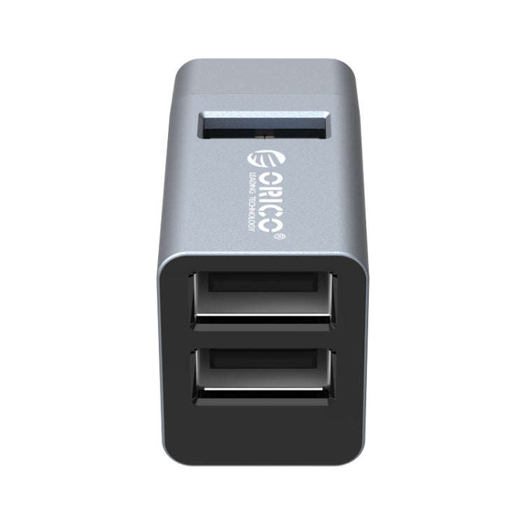 ORICO MINI-U32L 3 in 1 USB Aluminum Alloy Mini HUB Adapter(Gray)
