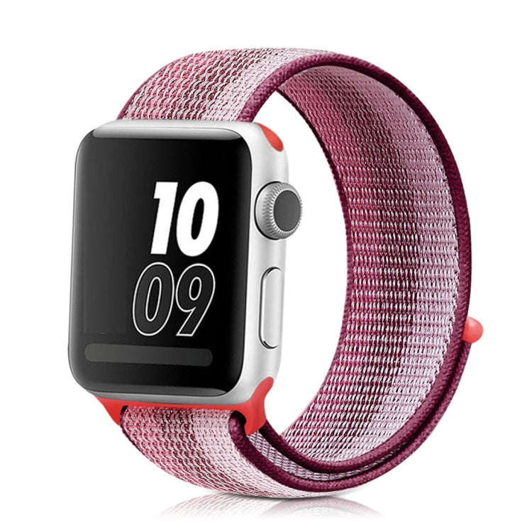 Nylon Loop Watch Band For Apple Watch Series 9&8&7 41mm / SE 3&SE 2&6&SE&5&4 40mm / 3&2&1 38mm(Be...