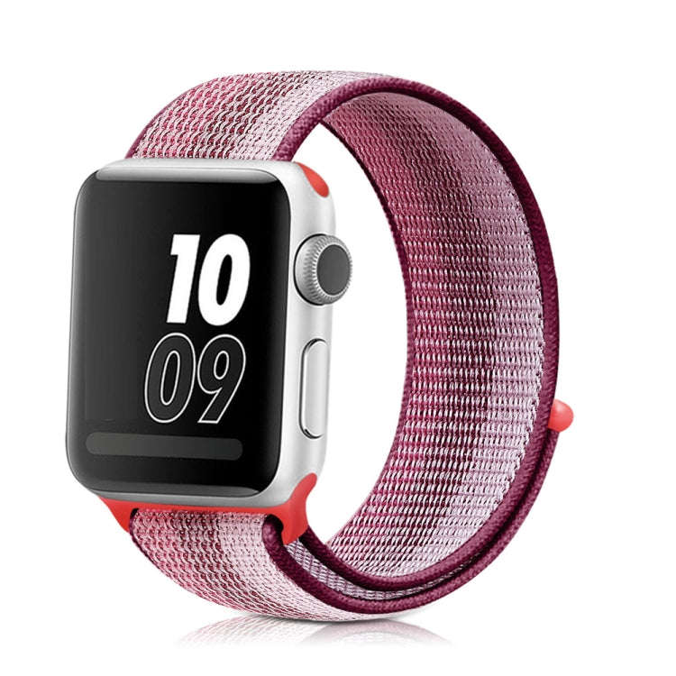 Nylon Loop Watch Band For Apple Watch Series 9&8&7 41mm / SE 3&SE 2&6&SE&5&4 40mm / 3&2&1 38mm(Be...