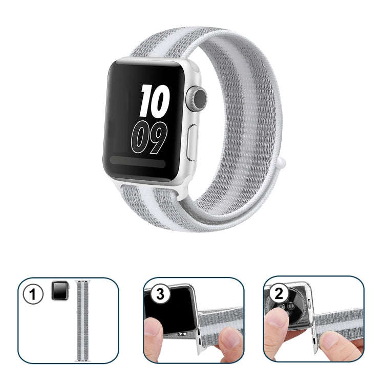 Nylon Loop Watch Band For Apple Watch Ultra 49mm&Watch Ultra 2 49mm / Series 9&8&7 45mm / SE 3&SE...