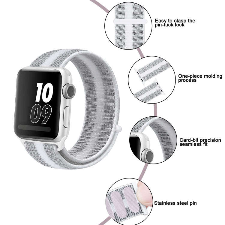 Nylon Loop Watch Band For Apple Watch Ultra 49mm&Watch Ultra 2 49mm / Series 9&8&7 45mm / SE 3&SE...