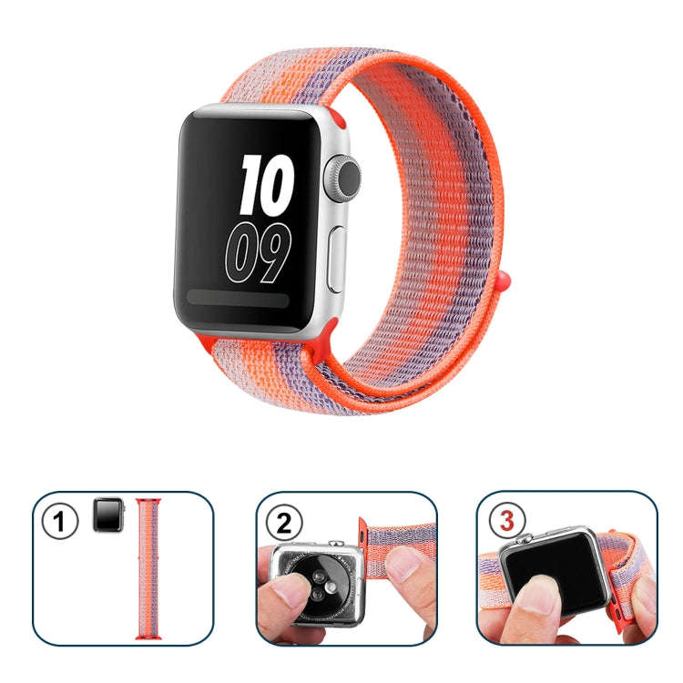 Nylon Loop Watch Band For Apple Watch Ultra 49mm&Watch Ultra 2 49mm / Series 9&8&7 45mm / SE 3&SE...
