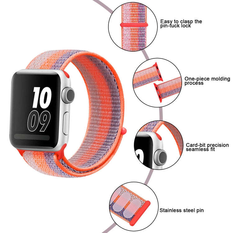 Nylon Loop Watch Band For Apple Watch Ultra 49mm&Watch Ultra 2 49mm / Series 9&8&7 45mm / SE 3&SE...