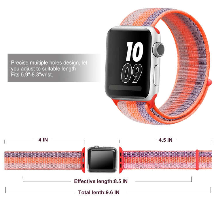 Nylon Loop Watch Band For Apple Watch Ultra 49mm&Watch Ultra 2 49mm / Series 9&8&7 45mm / SE 3&SE...