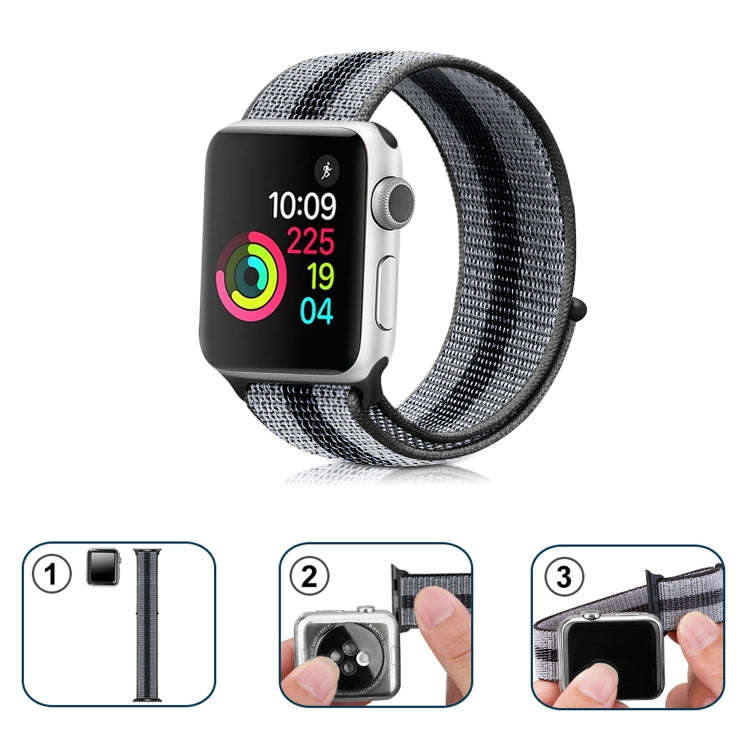 Nylon Loop Watch Band For Apple Watch Ultra 49mm&Watch Ultra 2 49mm / Series 9&8&7 45mm / SE 3&SE...