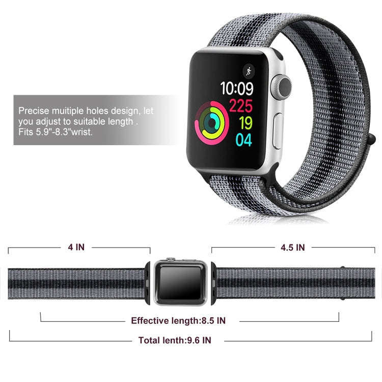 Nylon Loop Watch Band For Apple Watch Ultra 49mm&Watch Ultra 2 49mm / Series 9&8&7 45mm / SE 3&SE...