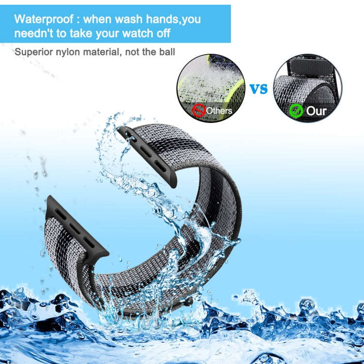 Nylon Loop Watch Band For Apple Watch Ultra 49mm&Watch Ultra 2 49mm / Series 9&8&7 45mm / SE 3&SE...