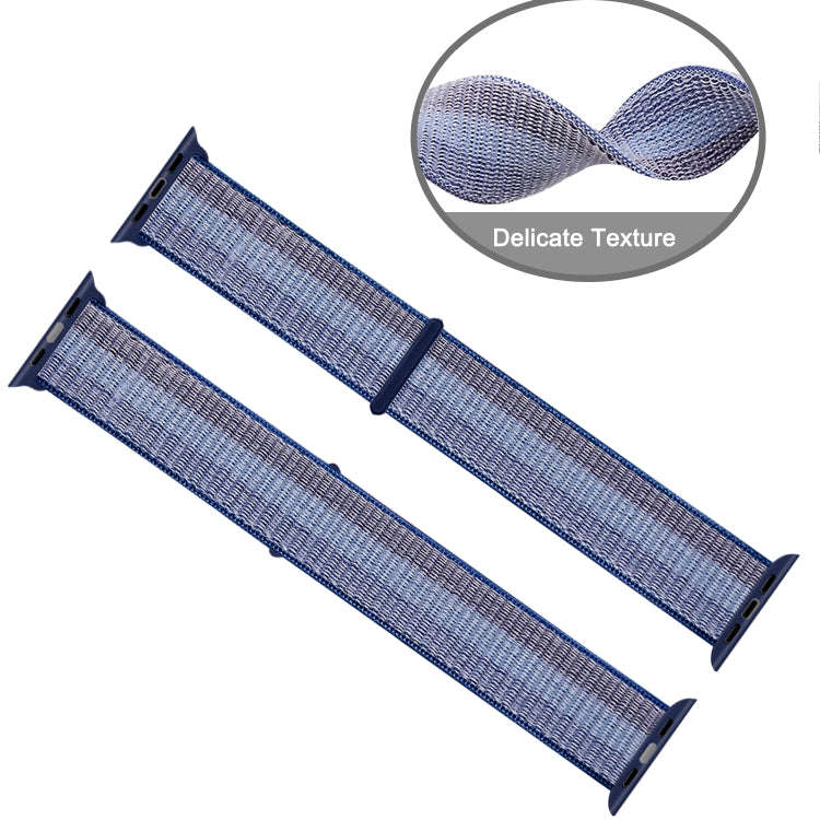 For Apple Watch Ultra 49mm / Series 8&7 45mm / SE 2&6&SE&5&4 44mm / 3&2&1 42mm Nylon Loop Watch B...