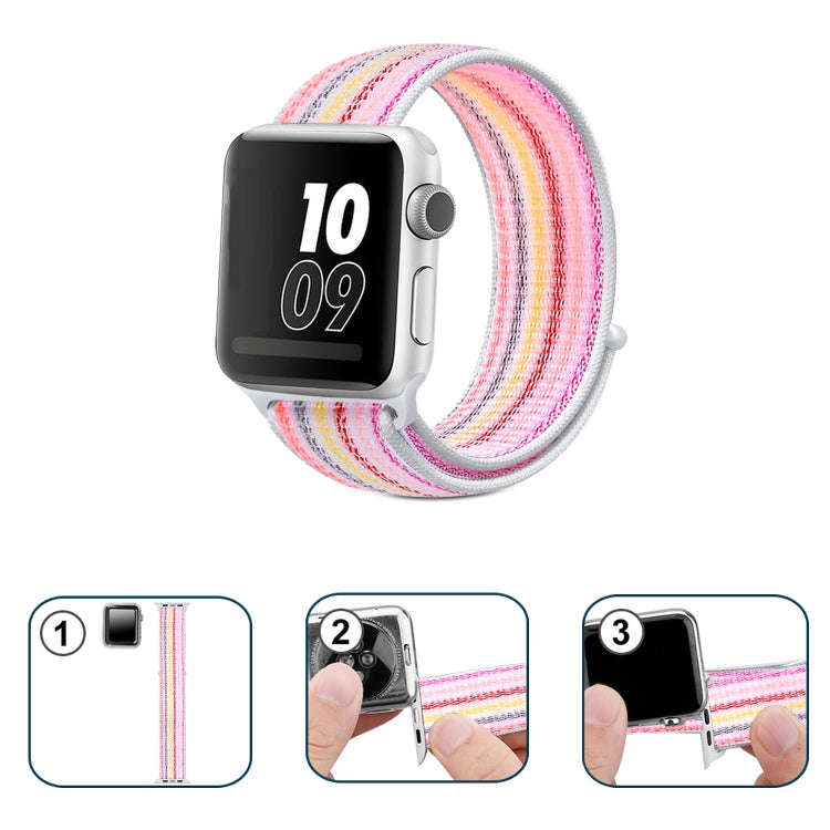 Nylon Loop Watch Band For Apple Watch Ultra 49mm&Watch Ultra 2 49mm / Series 9&8&7 45mm / SE 3&SE...