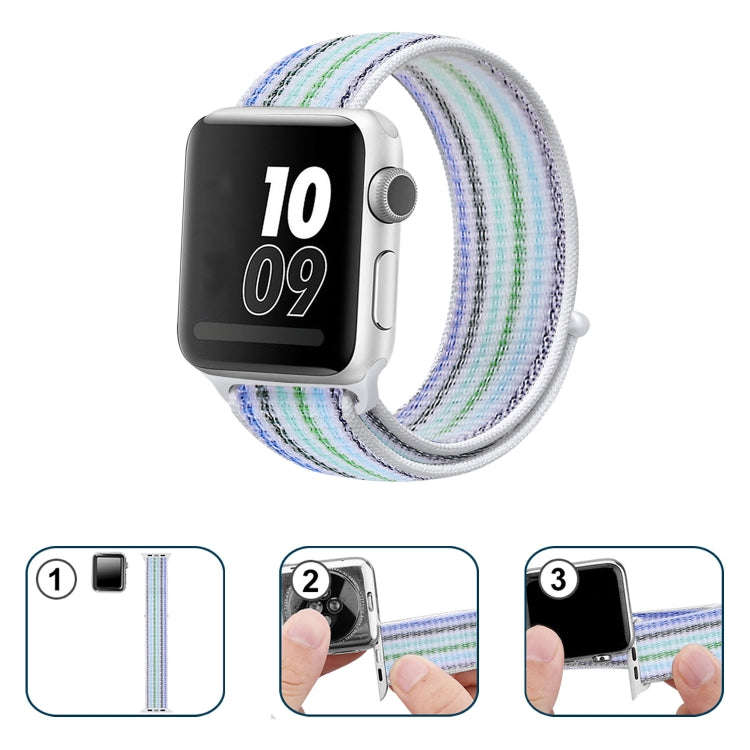 Nylon Loop Watch Band For Apple Watch Ultra 49mm&Watch Ultra 2 49mm / Series 9&8&7 45mm / SE 3&SE...