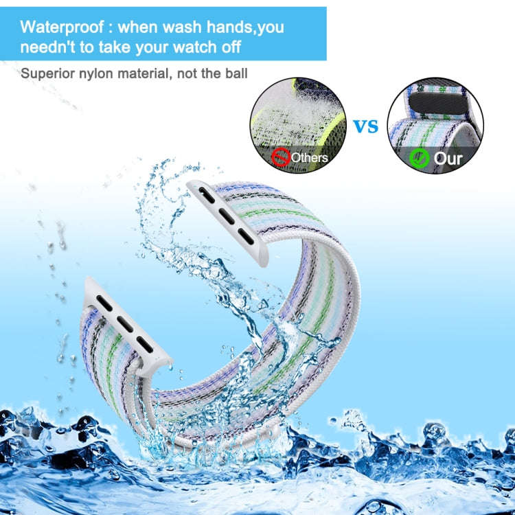Nylon Loop Watch Band For Apple Watch Ultra 49mm&Watch Ultra 2 49mm / Series 9&8&7 45mm / SE 3&SE...