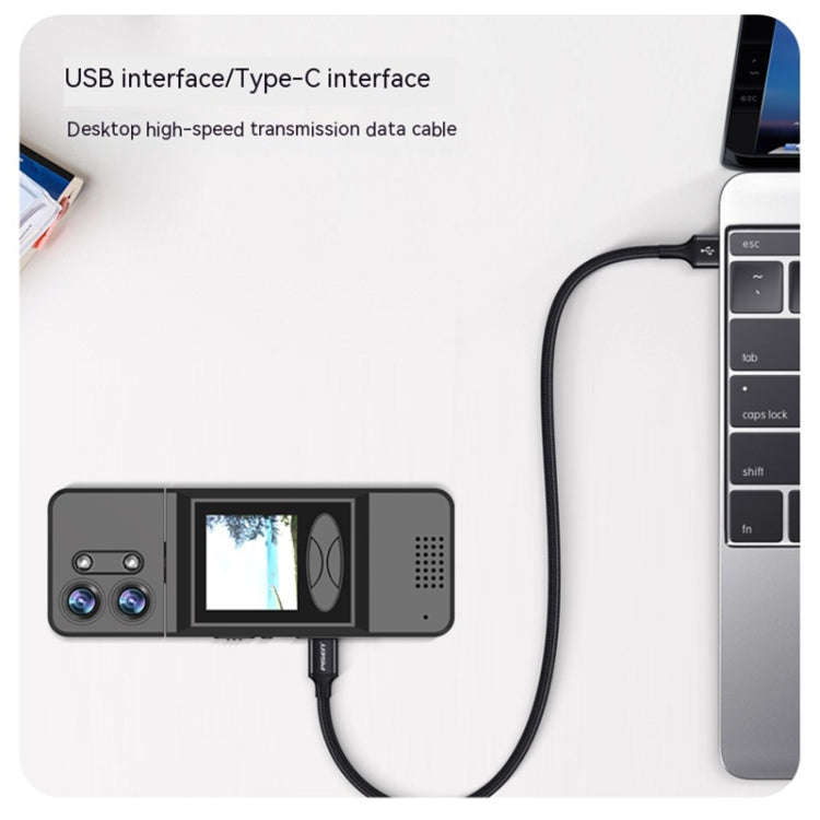 A3 1.5 inch Color Screen 180 Degree Rotation HD Outdoor Sports Recorder(Black)