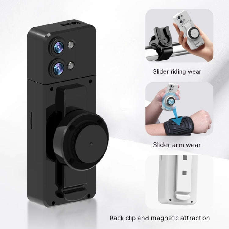 A3 1.5 inch Color Screen 180 Degree Rotation HD Outdoor Sports Recorder(Black)