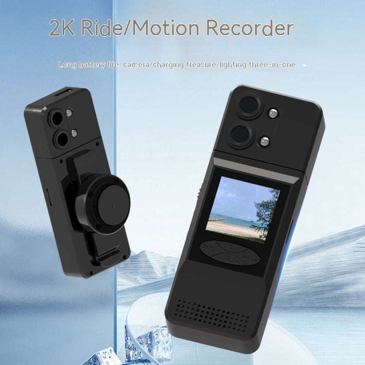 A3 1.5 inch Color Screen 180 Degree Rotation HD Outdoor Sports Recorder(Black)