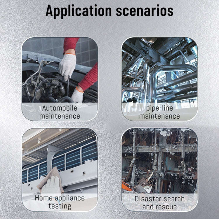 T27 5 inch IPS Color Screen 7.9mm Triple Camera Handheld Hard Cable HD Industrial Endoscope, Leng...