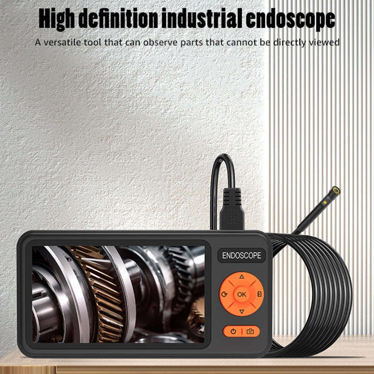 T29 5 inch IPS Screen 7.9mm Dual Lens IP67 Waterproof Industrial Endoscope With Bracket, Length:1m