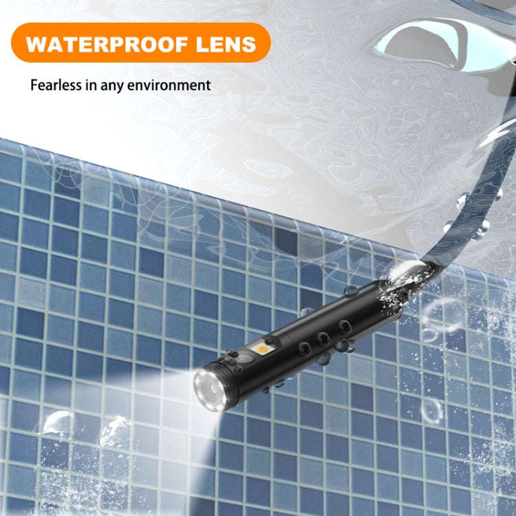 Y15 8mm Single Camera WiFi Connected Hard Cable HD Industrial Endoscope, Length:2m(Black)