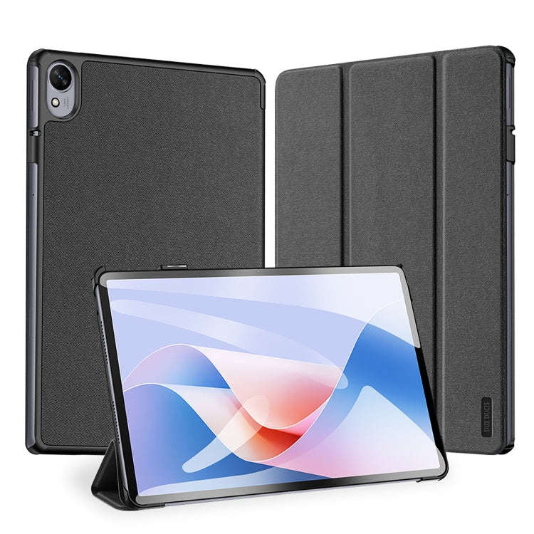 For Huawei MatePad 11.5 S DUX DUCIS Domo Series Cloth Texture Magnetic Leather Tablet Case(Black)