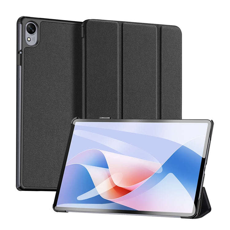 For Huawei MatePad 11.5 S DUX DUCIS Domo Series Cloth Texture Magnetic Leather Tablet Case(Black)