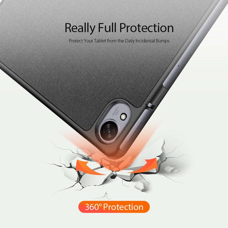 For Huawei MatePad 11.5 S DUX DUCIS Domo Series Cloth Texture Magnetic Leather Tablet Case(Black)