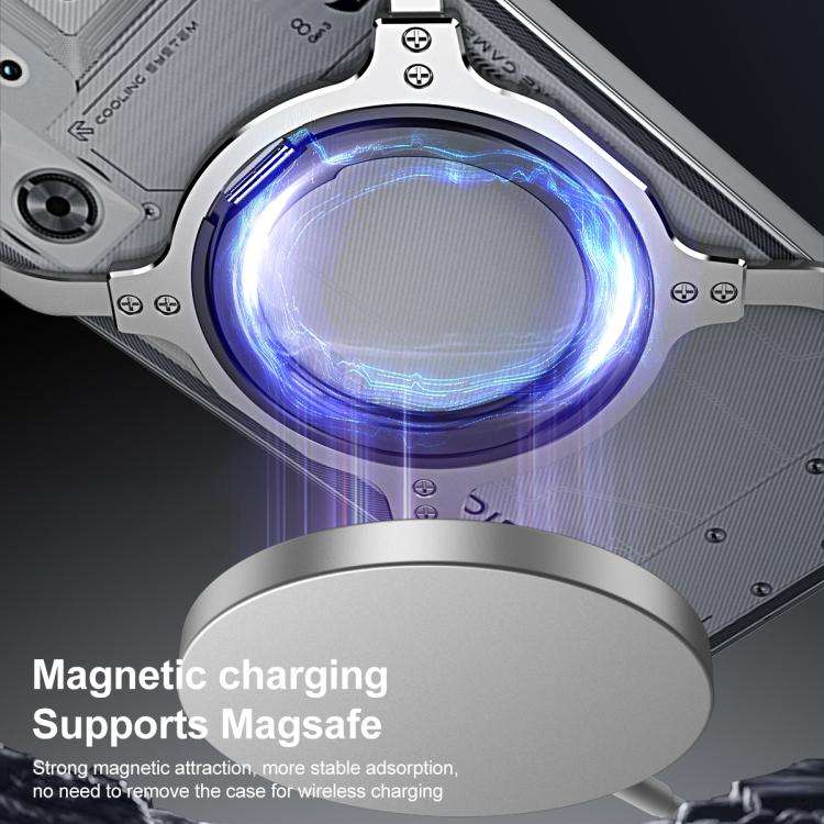 For ZTE nubia Z60 Ultra Leading Mechanical Arm Borderless MagSafe Holder Metal Phone Case(Silver)