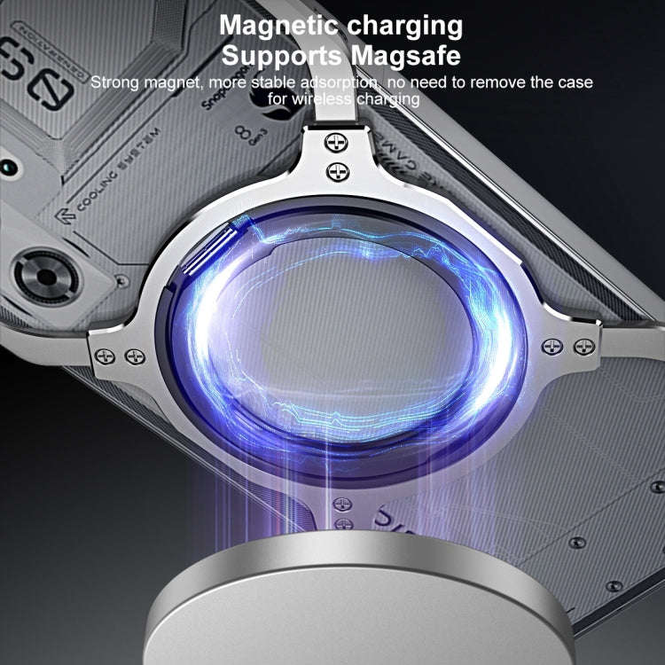 For ZTE nubia Z60 Ultra Mechanical Arm Borderless MagSafe Holder Metal Phone Case(Silver)