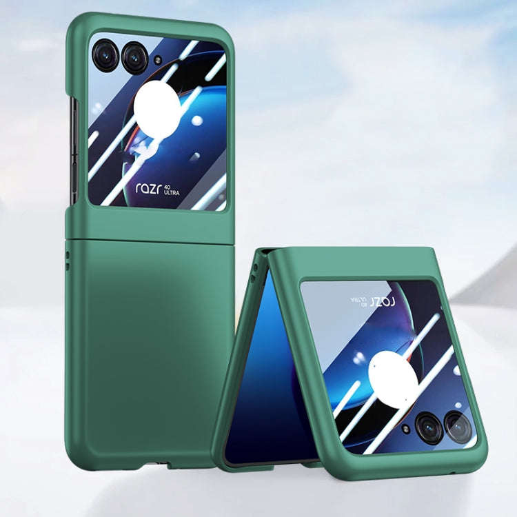 For Motorola Razr 40 Ultra Integrated PC Skin Feel Shockproof Phone Case(Green)