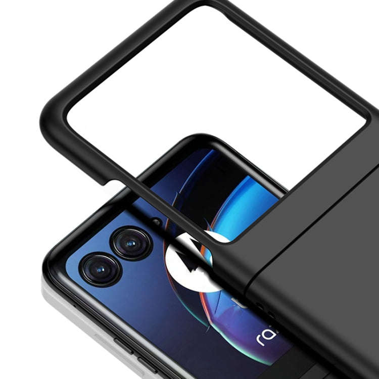 For Motorola Razr 40 Ultra Integrated PC Skin Feel Shockproof Phone Case(Black)