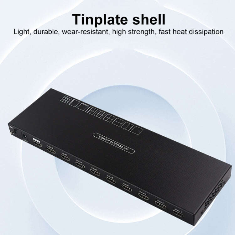 Measy MV4391 9-screen 4K HDMI 1080P Simultaneous Display Splitter(EU Plug)