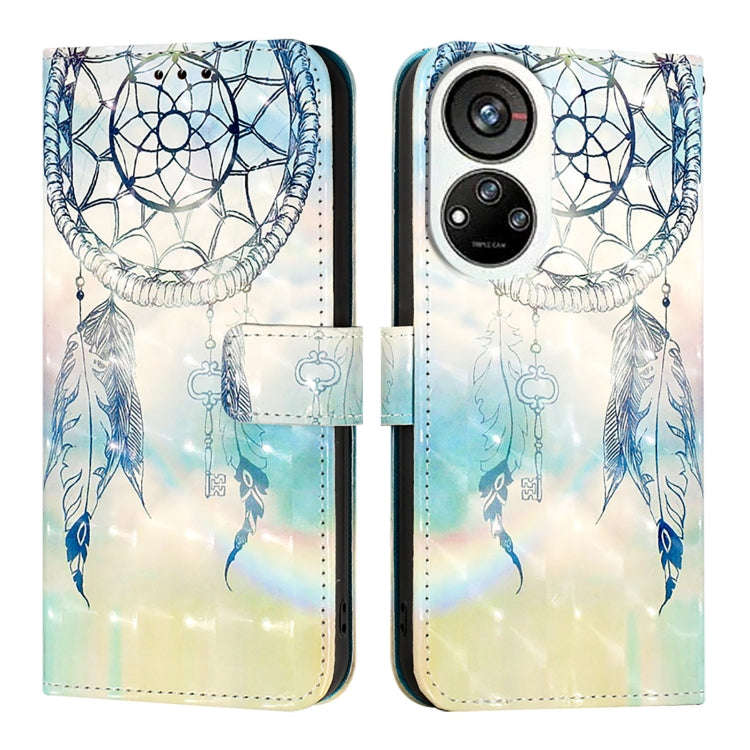 For ZTE Blade V40s 3D Painting Horizontal Flip Leather Phone Case(Dream Wind Chimes)