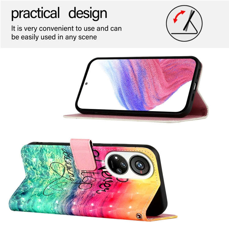 For ZTE Blade V40s 3D Painting Horizontal Flip Leather Phone Case(Chasing Dreams)
