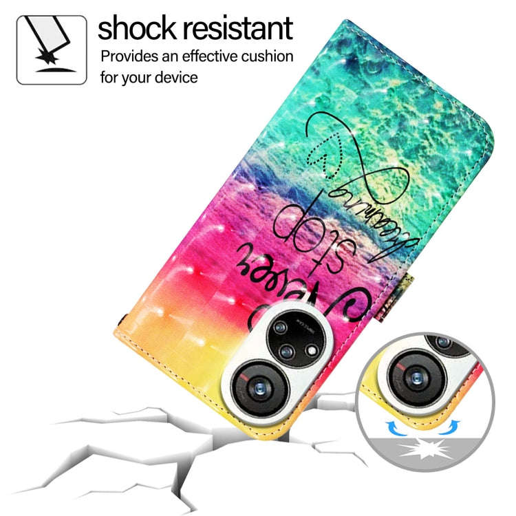 For ZTE Blade V40s 3D Painting Horizontal Flip Leather Phone Case(Chasing Dreams)