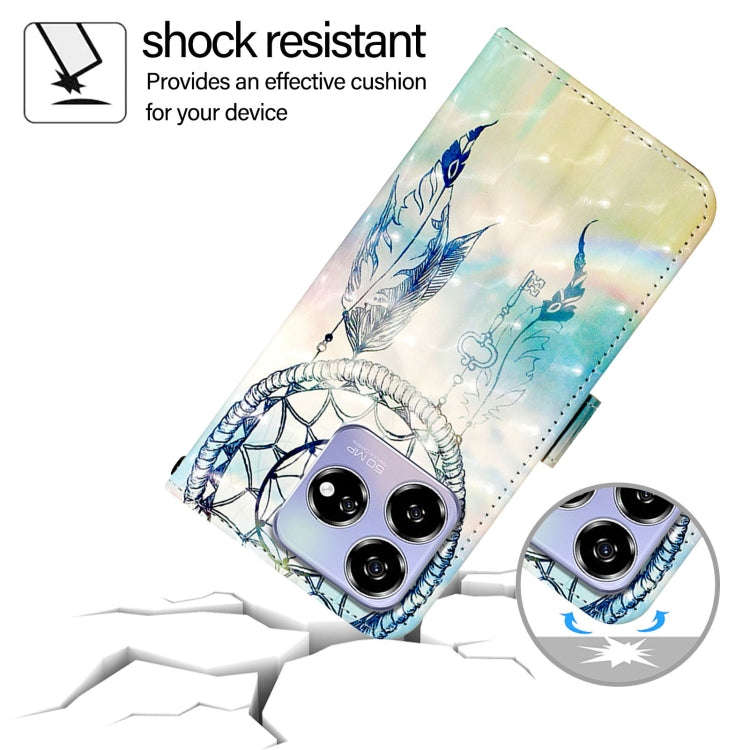 For ZTE Blade V60 / Axon 60 3D Painting Horizontal Flip Leather Phone Case(Dream Wind Chimes)
