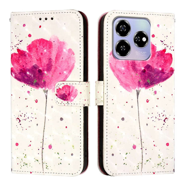 For ZTE Blade V60 / Axon 60 3D Painting Horizontal Flip Leather Phone Case(Flower)