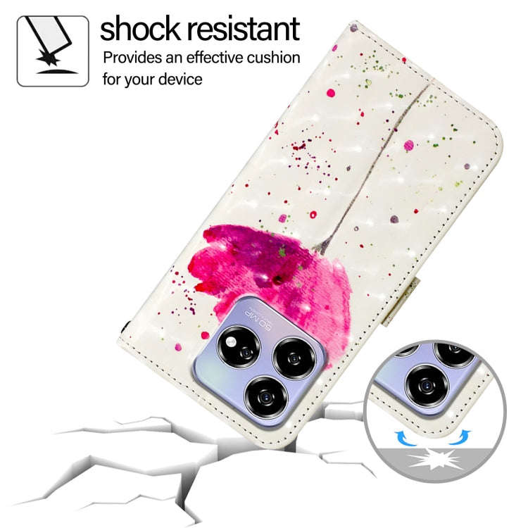 For ZTE Blade V60 / Axon 60 3D Painting Horizontal Flip Leather Phone Case(Flower)