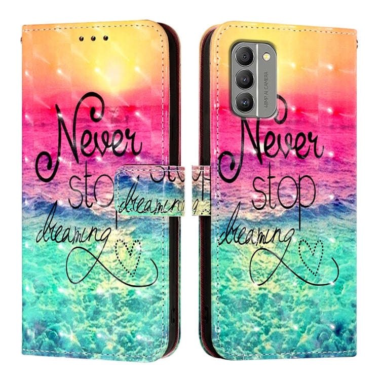 For Nokia G400 3D Painting Horizontal Flip Leather Phone Case(Chasing Dreams)