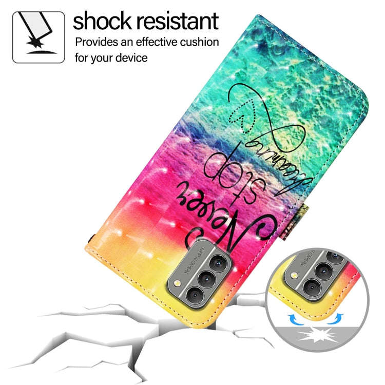 For Nokia G400 3D Painting Horizontal Flip Leather Phone Case(Chasing Dreams)
