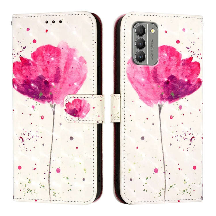 For Nokia G400 3D Painting Horizontal Flip Leather Phone Case(Flower)
