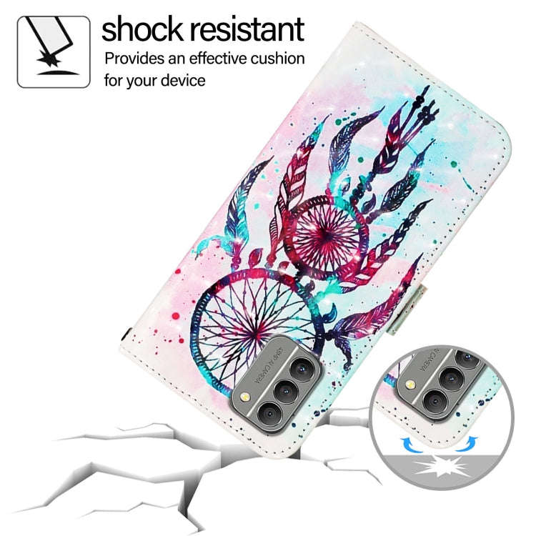 For Nokia G400 3D Painting Horizontal Flip Leather Phone Case(Color Drop Wind Chimes)