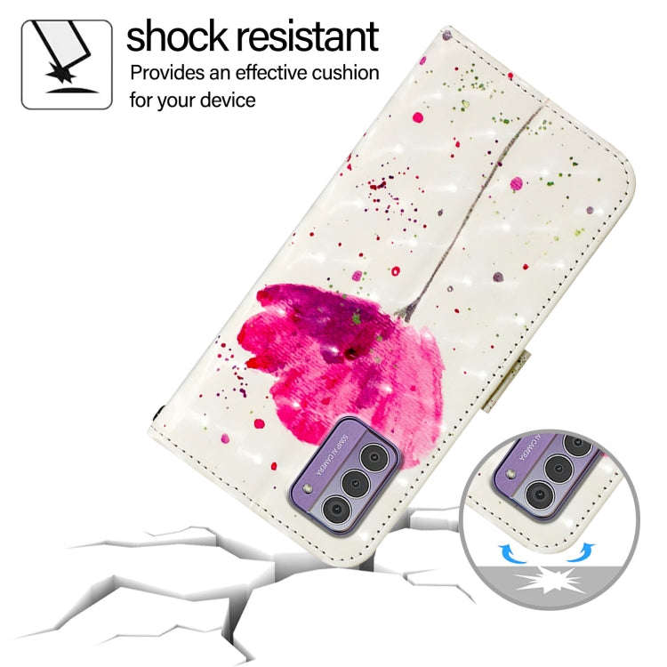 For Nokia G42 / G310 3D Painting Horizontal Flip Leather Phone Case(Flower)