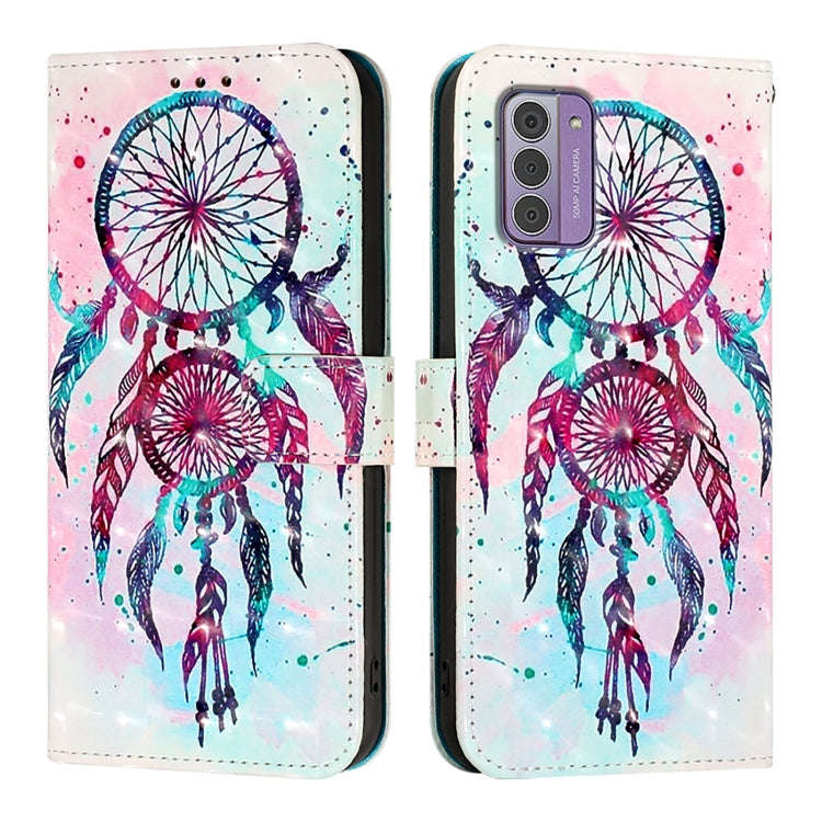For Nokia G42 / G310 3D Painting Horizontal Flip Leather Phone Case(Color Drop Wind Chimes)