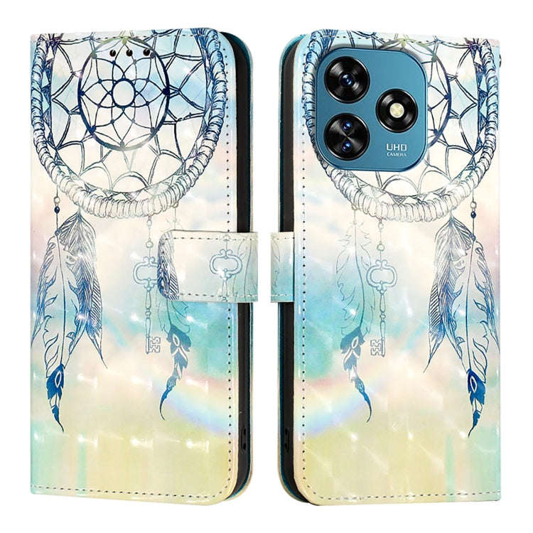 For Oukitel C51 3D Painting Horizontal Flip Leather Phone Case(Dream Wind Chimes)