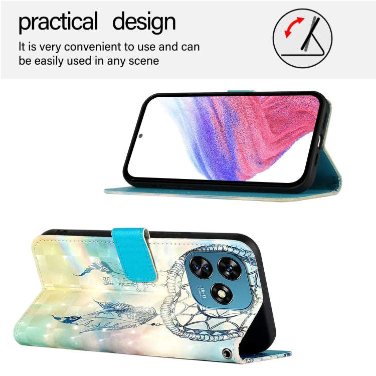 For Oukitel C51 3D Painting Horizontal Flip Leather Phone Case(Dream Wind Chimes)